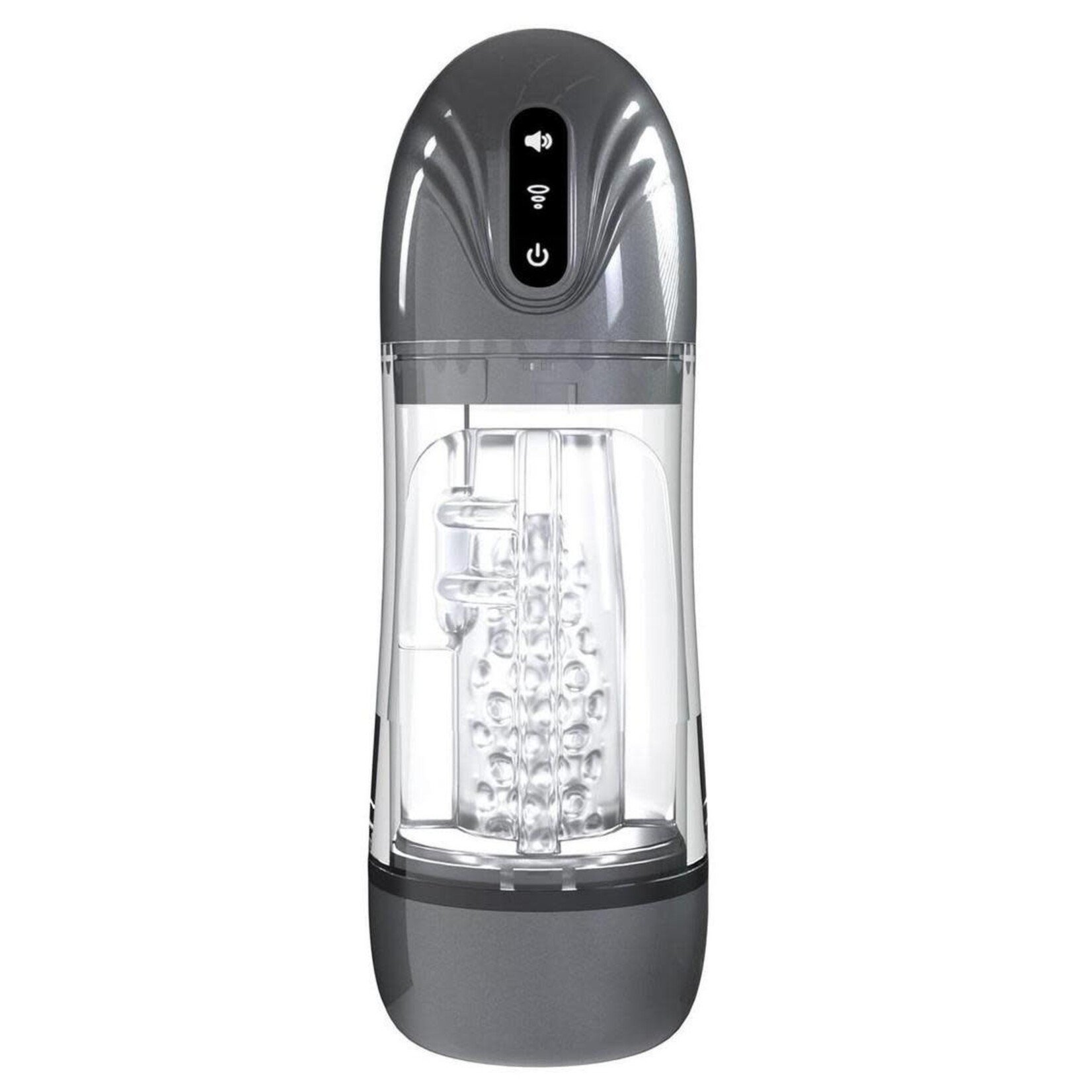 Pumped SonicPull 10 Function Multimedia Enhanced Masturbator - Gun Metal