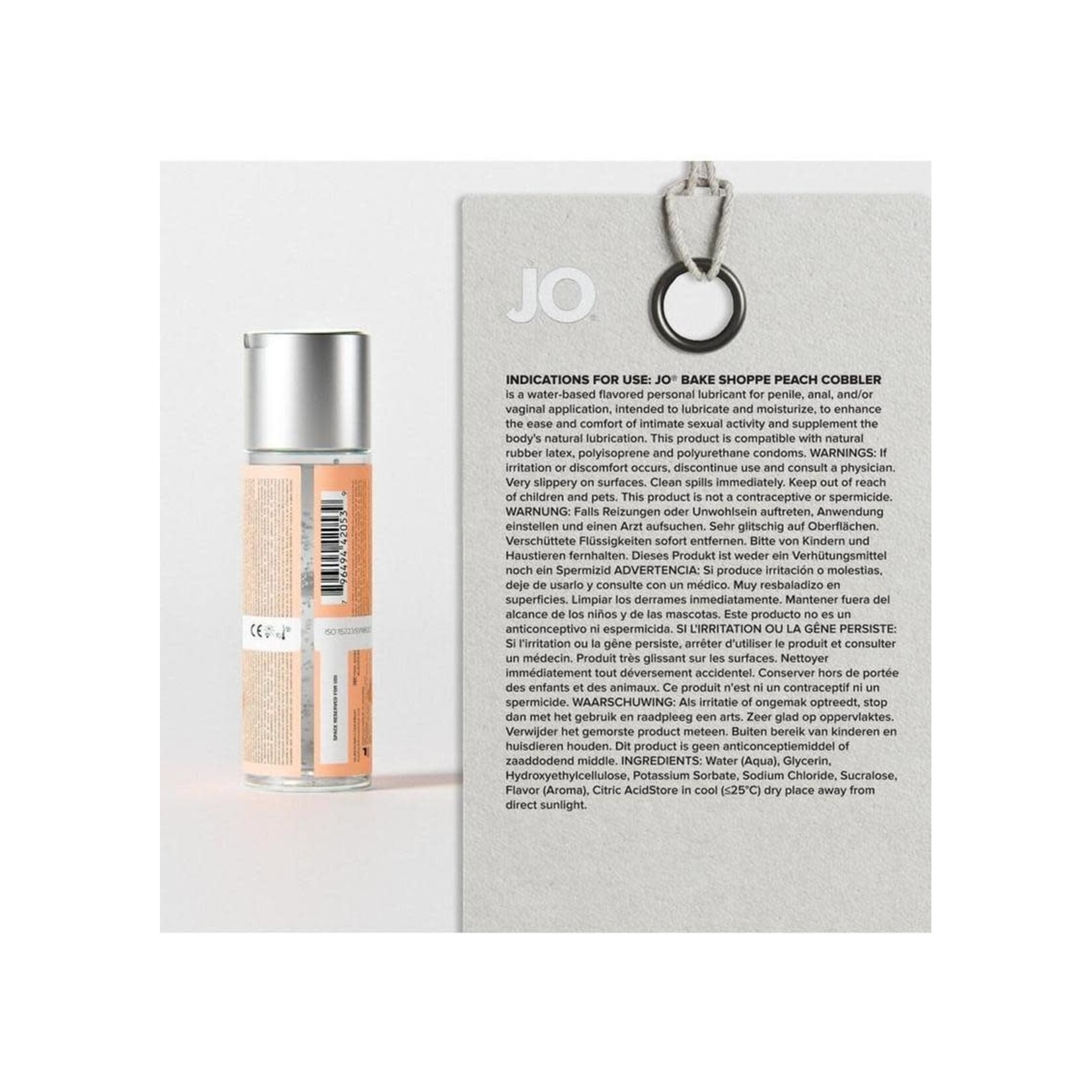 JO Bake Shoppe Flavored Lubricant Peach Cobbler 2oz