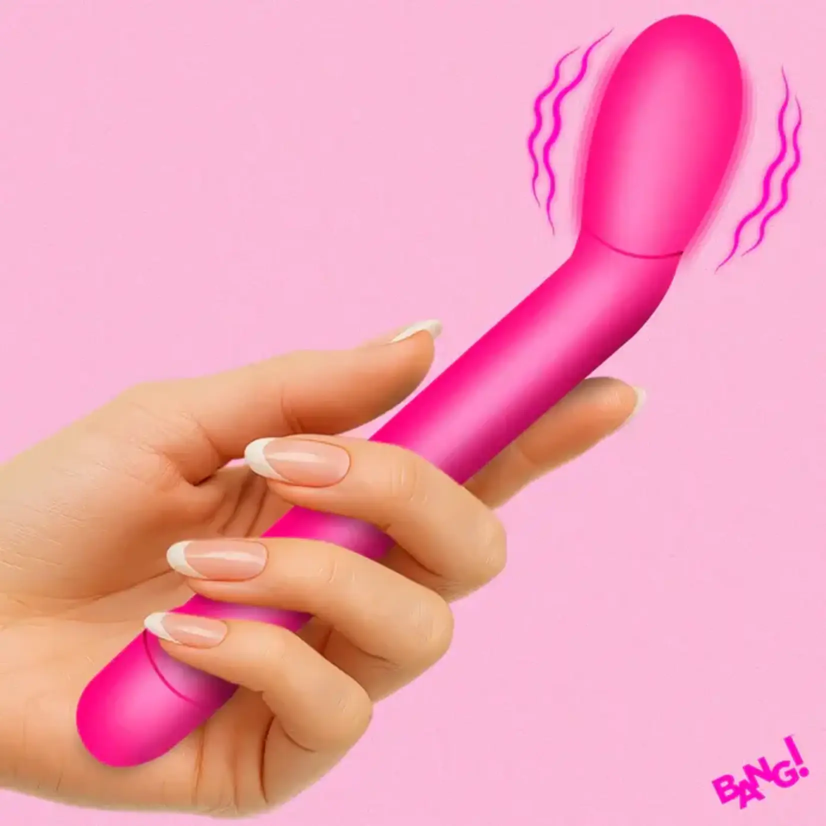 Bang Slim G-Spot Rechargeable Silicone Vibrator - Pink