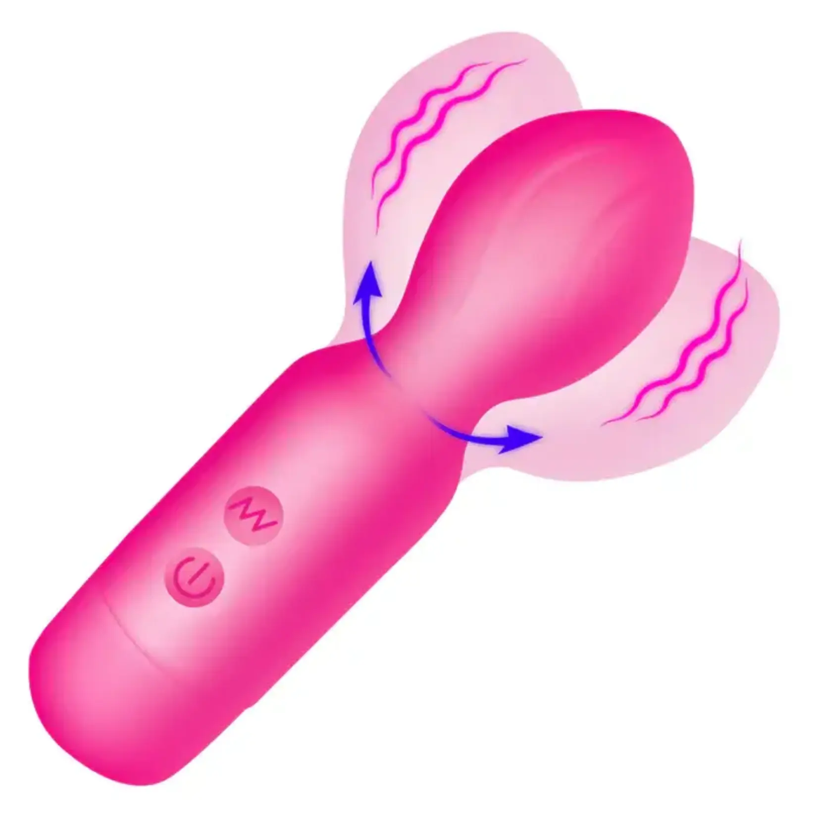 Bang! 18X Vibrating Silicone Mini Wand - Pink