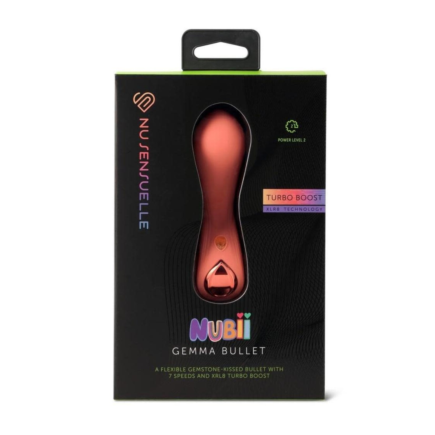 Nu Sensuelle Gemma Turbo Rechargeable Silicone Bullet Vibrator - Coral