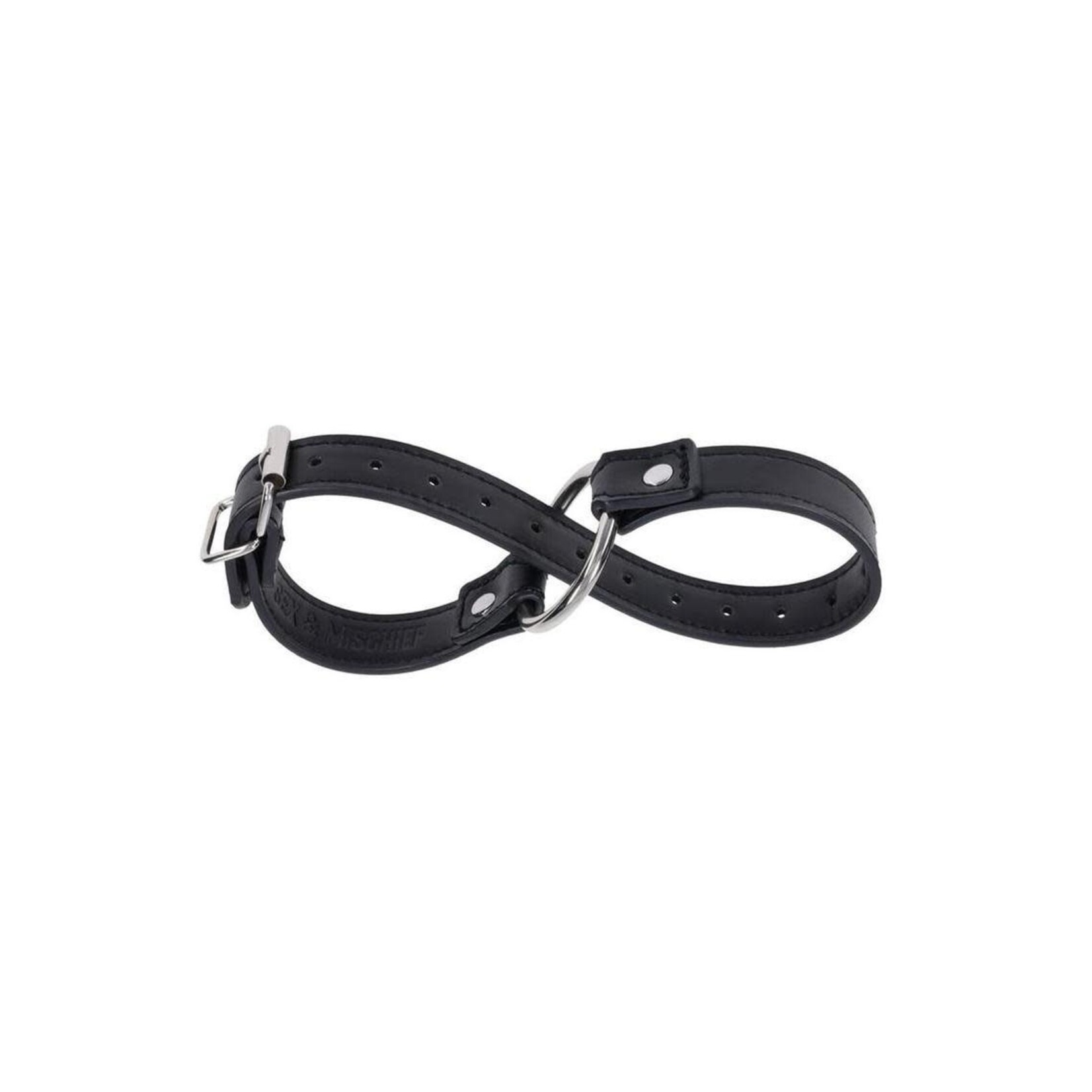 Sex & Mischief Shadow Convertible Cuffs - Black/Silver