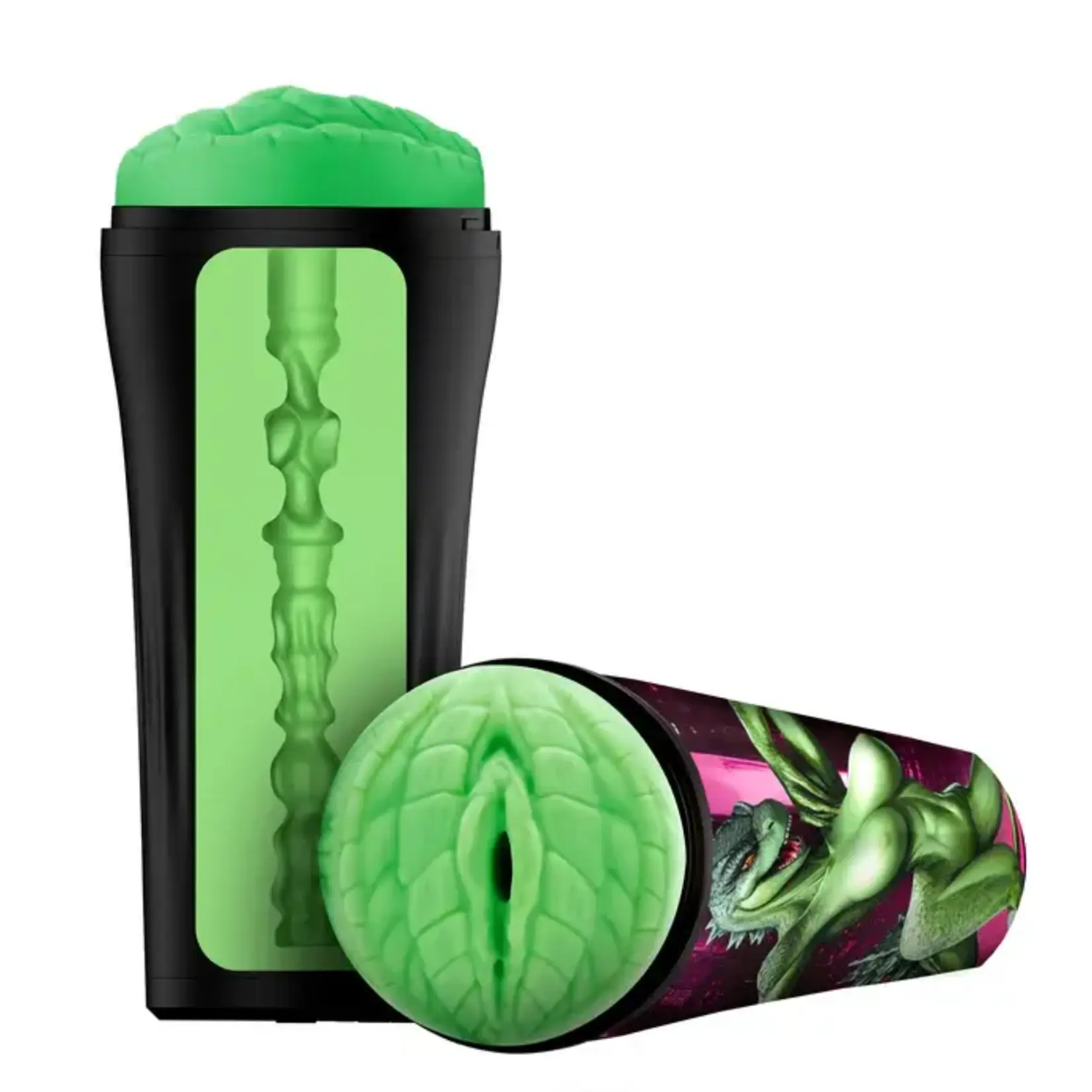 Creature Cock Fuckzilla Silicone Pussy Stroker - Green