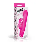 Bang! Come Hither Rechargeable Silicone Rabbit Vibrator - Pink