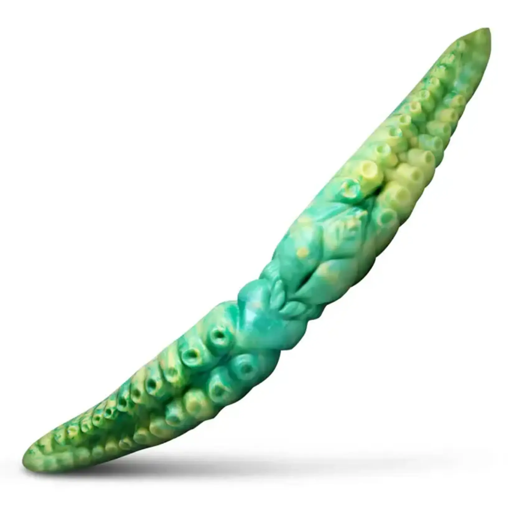 Creature Cocks Dual Kraken Silicone Double Dildo - Green/Yellow