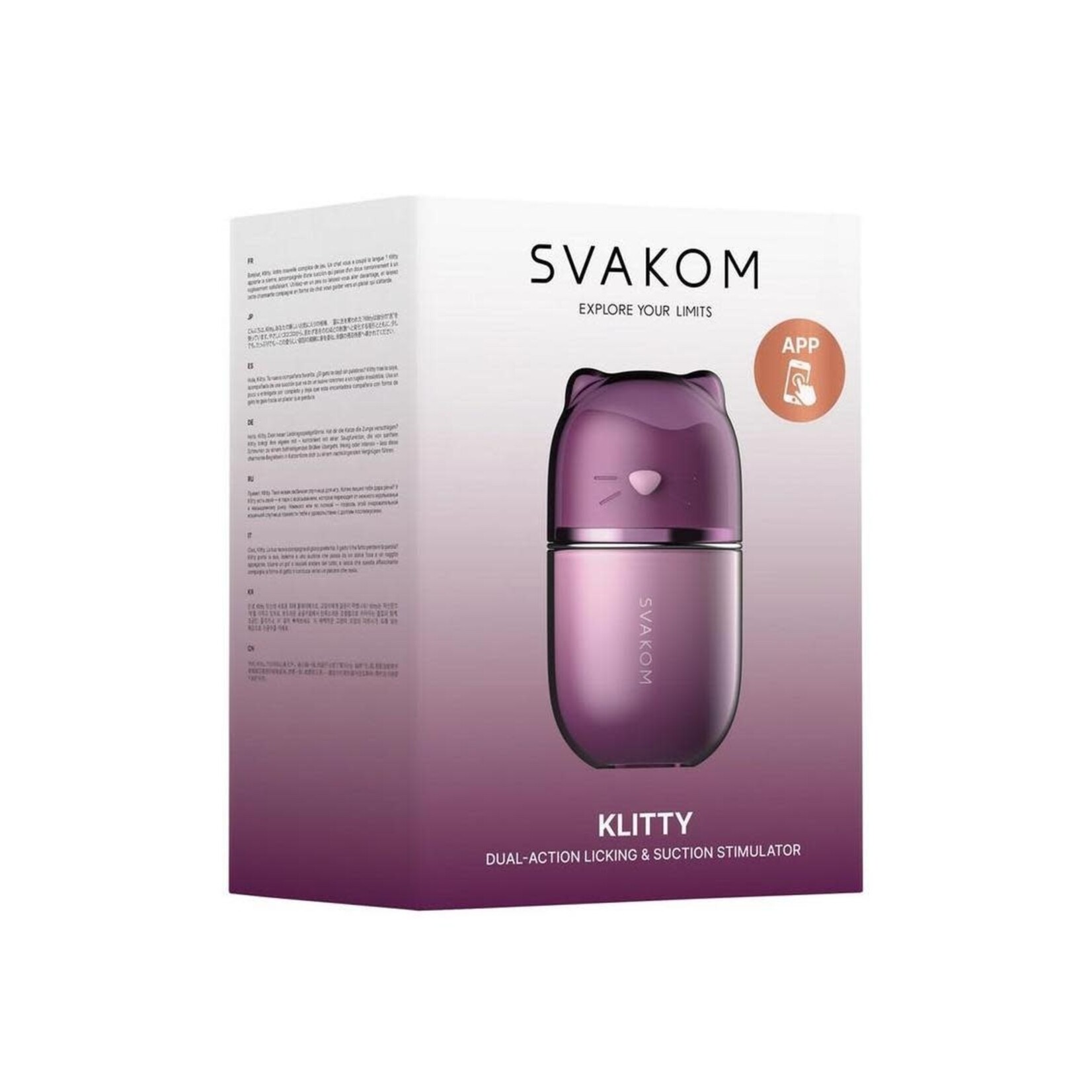 Klitty Silicone Rechargeable Clitoral Stimulator - Lavender
