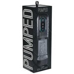 Pumped Vortex Multi Function Suction Rotating Thrusting Rechargeable Masturbator - Gun Metal