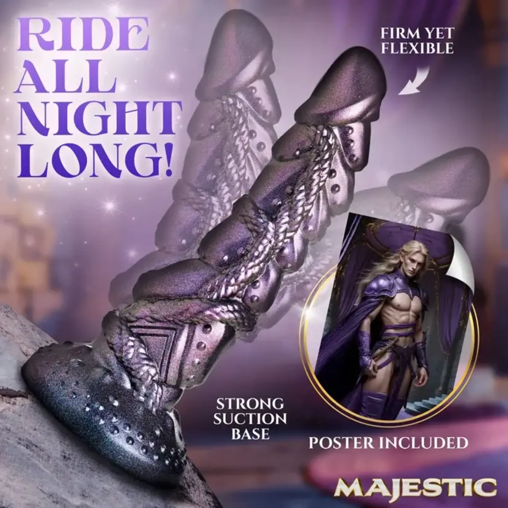 Creature Cocks Ilias Elf Silicone Dildo 8.5in - Silver