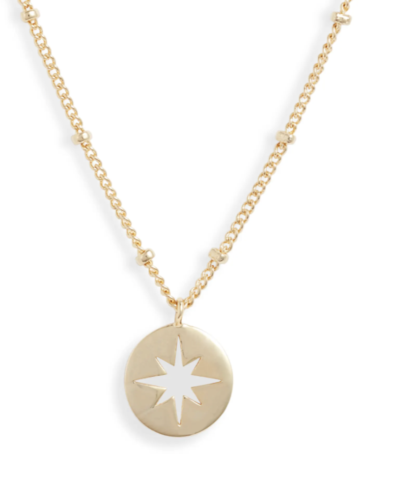 Estella Bartlett Estella B Starburst Disc Gold Necklace