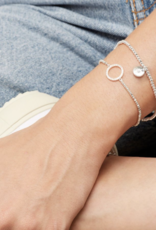 Estella Bartlett Estella B CZ Circle Louise Silver Bracelet