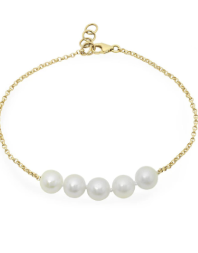 Victoria Six Victoria 6 Five Tiny Fresh Pearl Gold Brace