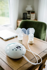 Motif Medical Luna Double Electric Breast Pump - Easy to Use, Quiet Motor,  Built-in LED Night Light - Outlet Required