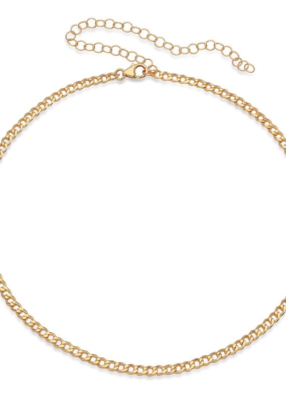 Victoria Six Victoria 6 Sm Cuban Link Adjust Choker Gold Neck