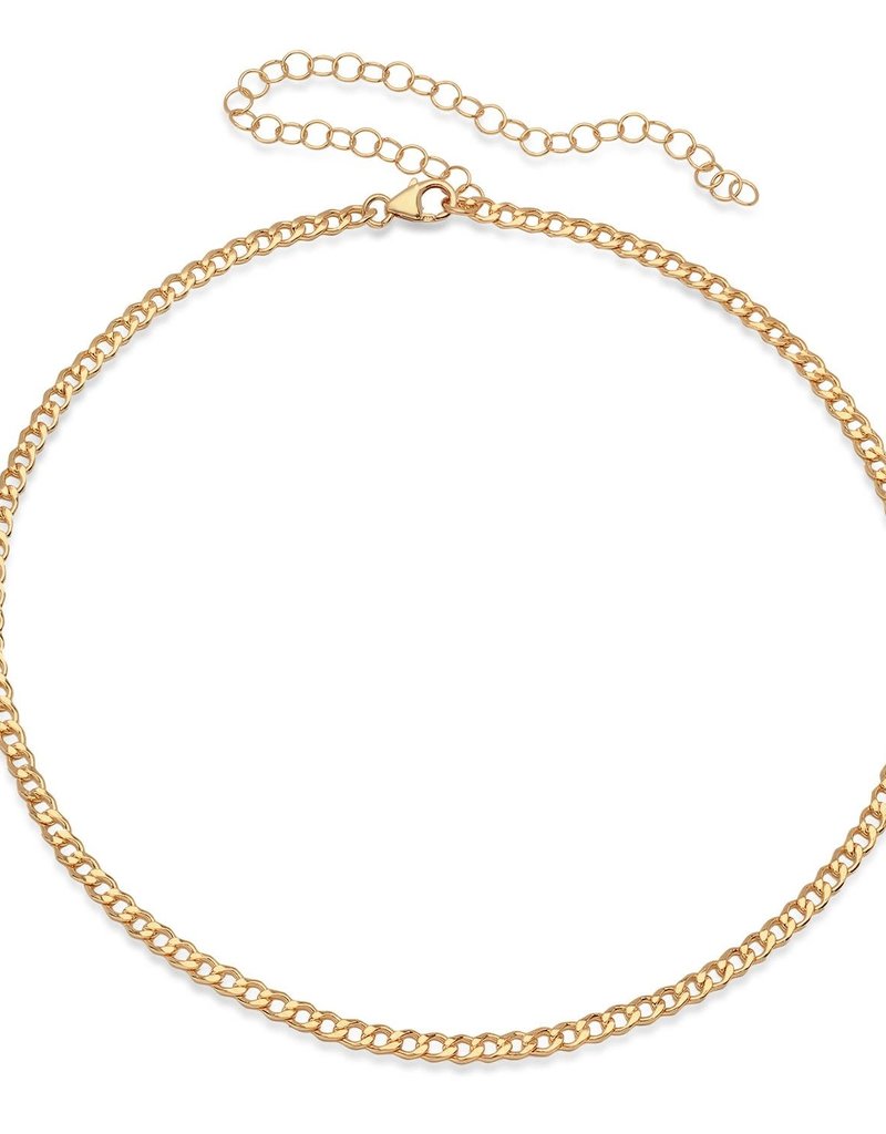 Victoria Six Victoria 6 Sm Cuban Link Adjust Choker Gold Neck