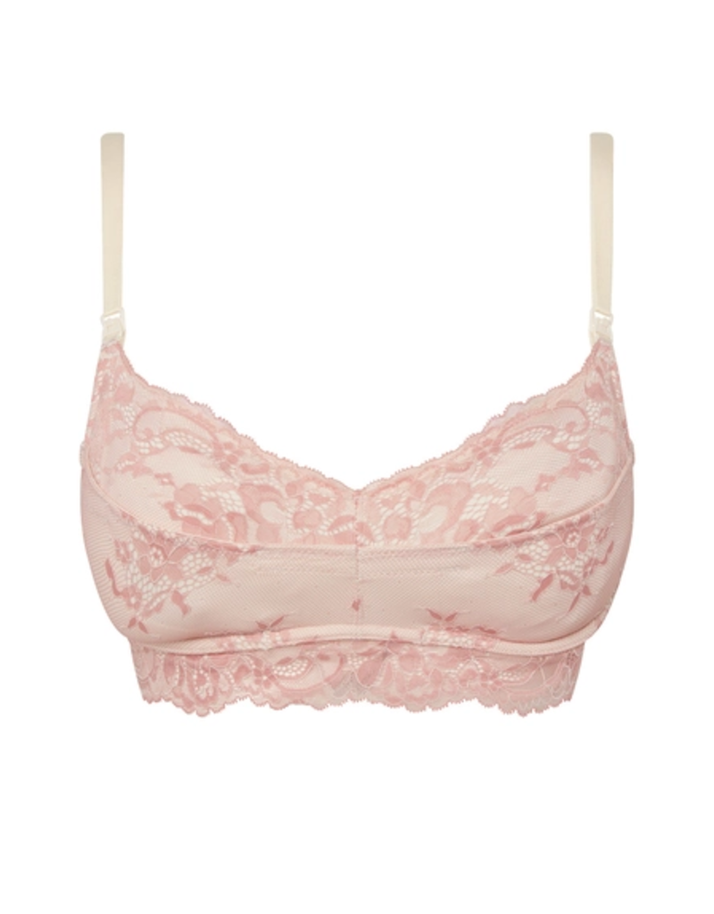 Dear Eve Lingerie Karen Mulberry Silk Bra Pink 2024