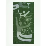 BLUE Q I BELIEVE IN SPIRITS DISH TOWEL