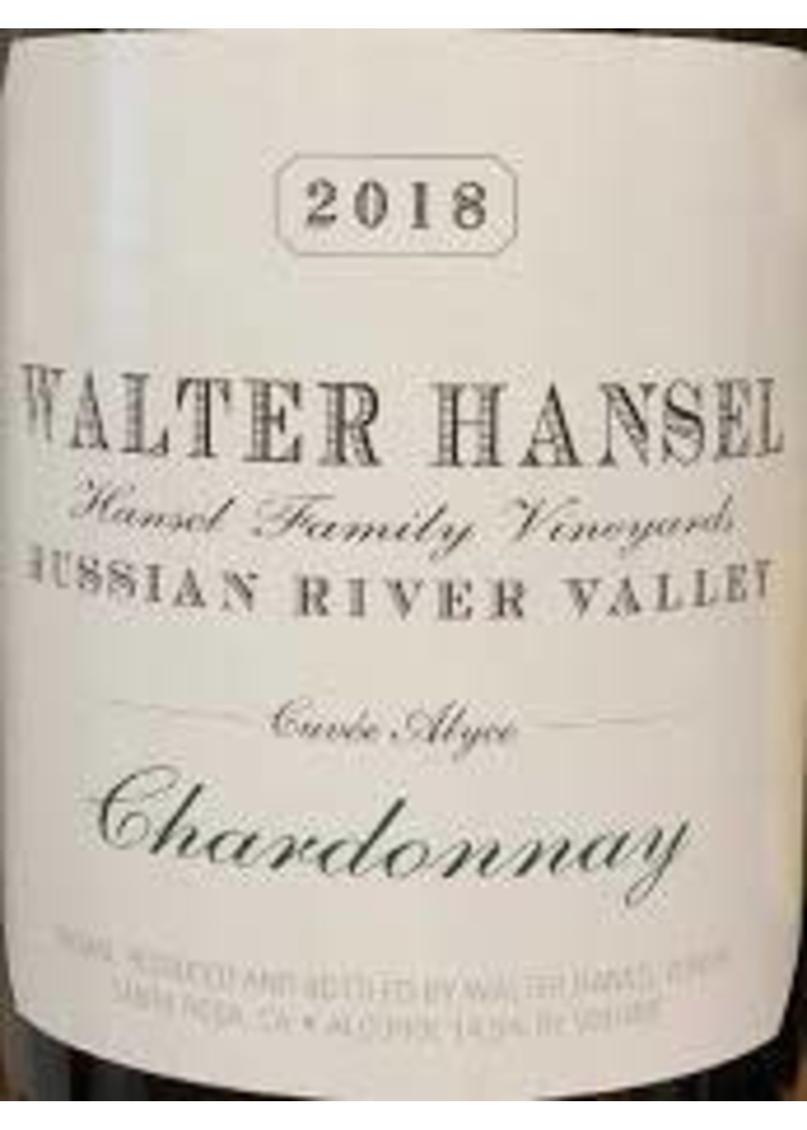 Walter Hansel 2018 Chardonnay Cuvee Alyce 750ml