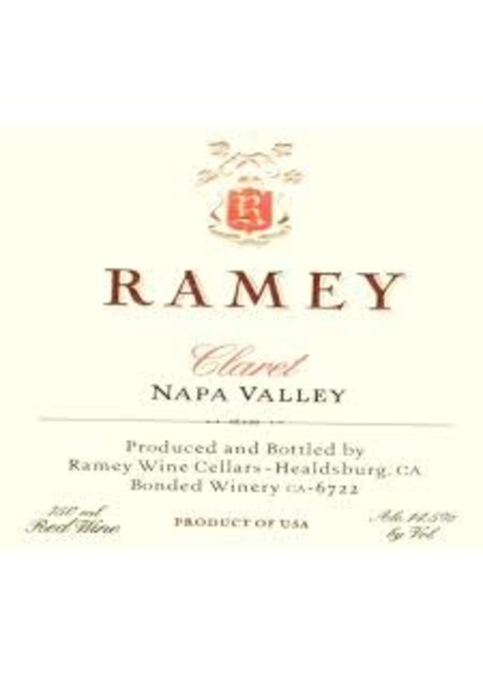 Ramey 2018 Claret Red 750ml