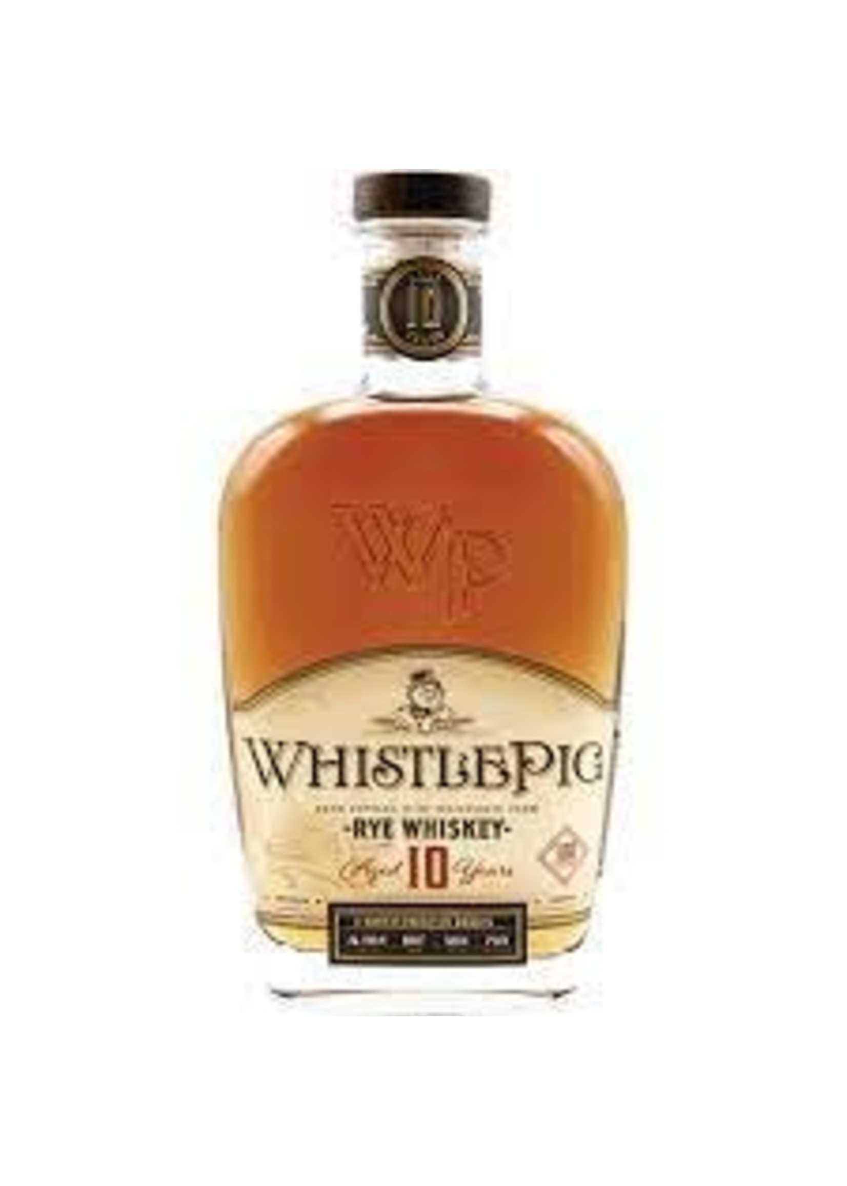 WhistlePig 10 Year Old Straight Rye Whiskey 750ml