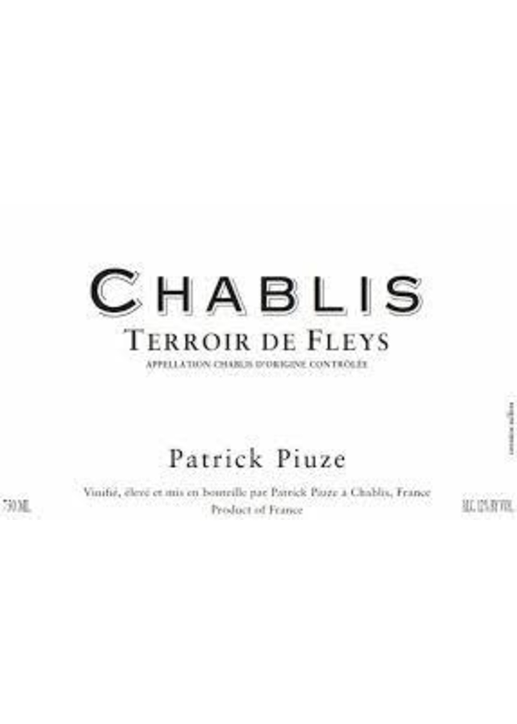 Patrick Piuze 2023 Chablis Terroir De Fleys 750ml