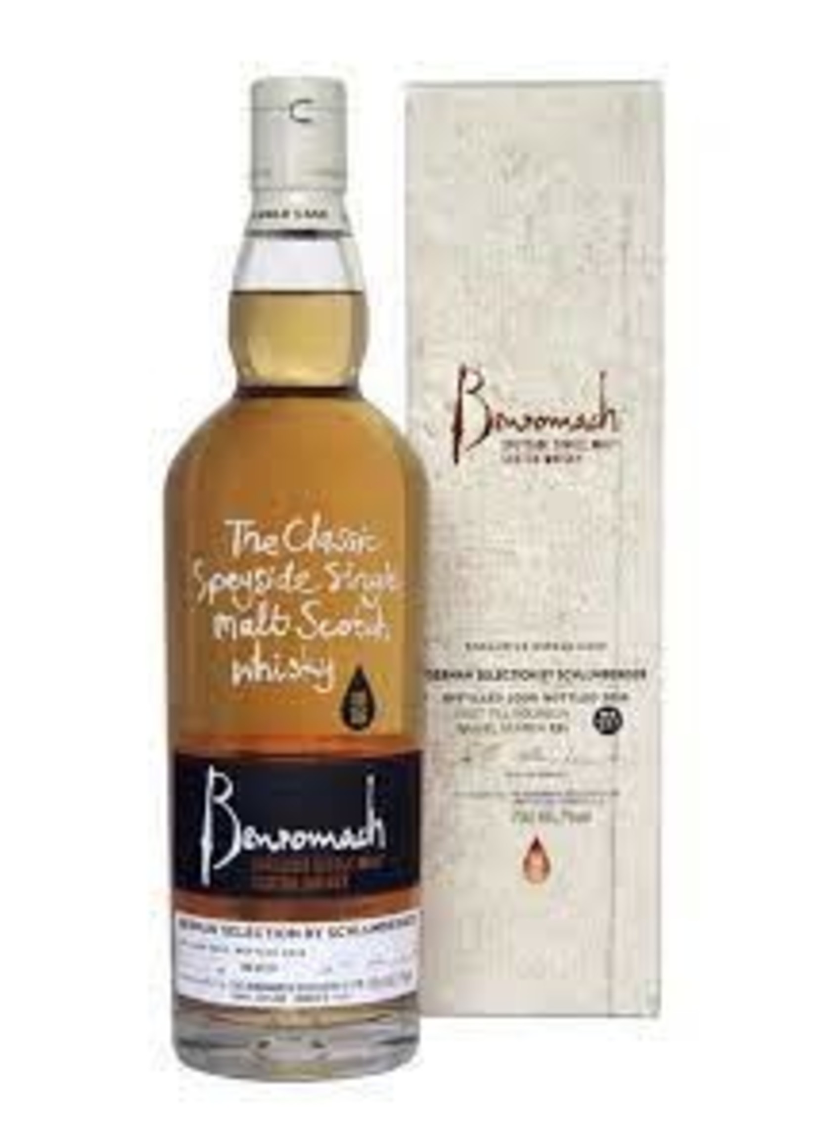 Benromach Exclusive Single Cask B C Merchants Single Malt Scotch Whisky 2009 8 yr old 1st fill Barrel #543 750ml