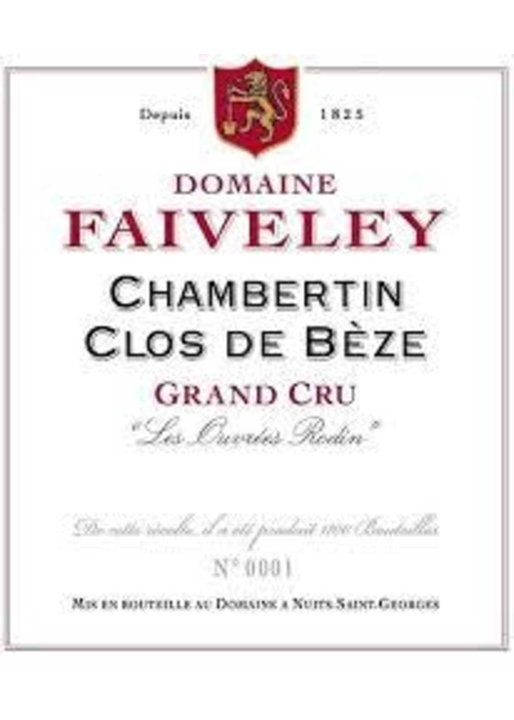 Domaine Faiveley 2021 Chambertin Clos de Beze 750ml