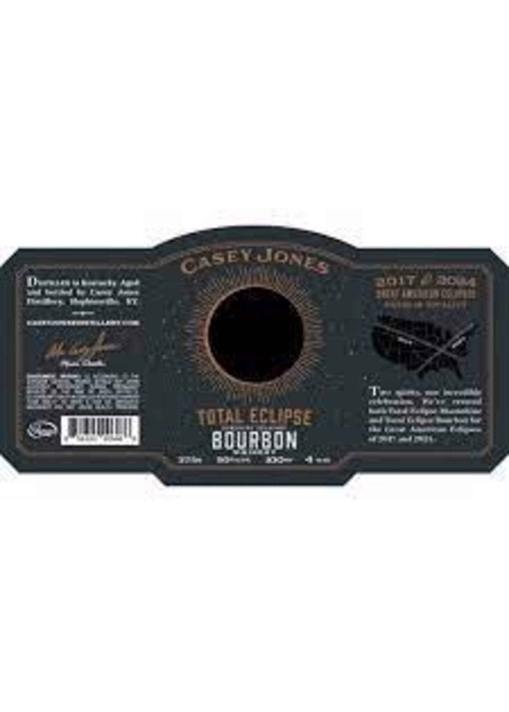 Casey Jones 'Total Eclipse' Kentucky Straight Bourbon 750ml