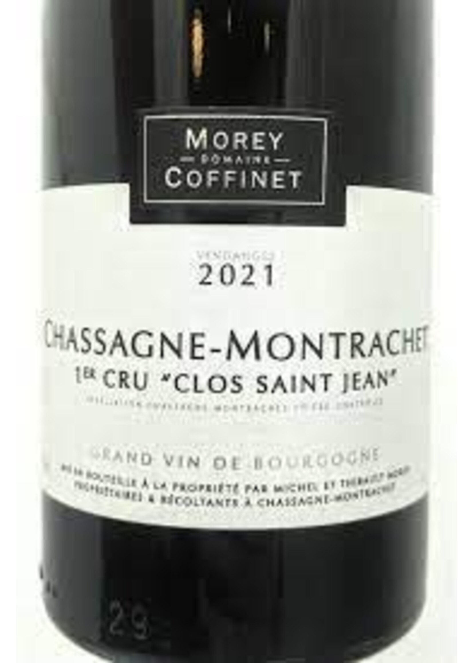 Morey-Coffinet 2021 Chassagne-Montrachet 1er Cru Clos Saint-Jean Rouge 750ml