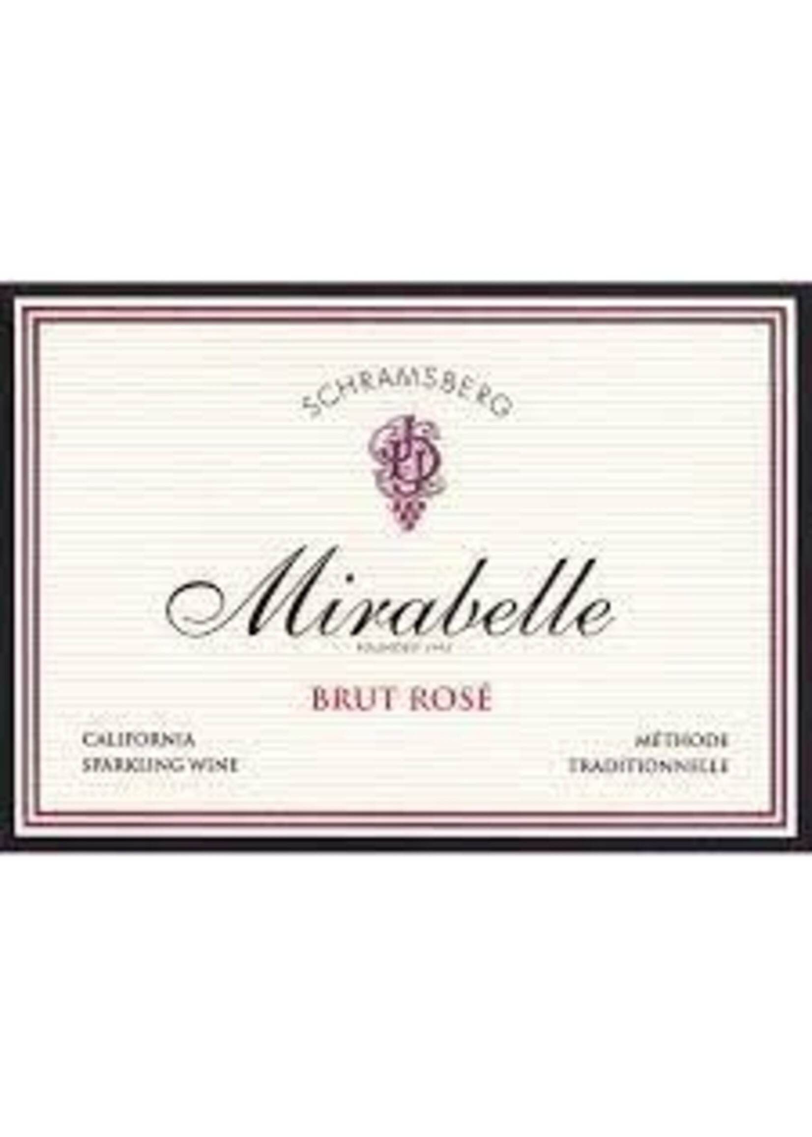 Schramsberg 'Mirabelle' Brut Rose 750ml