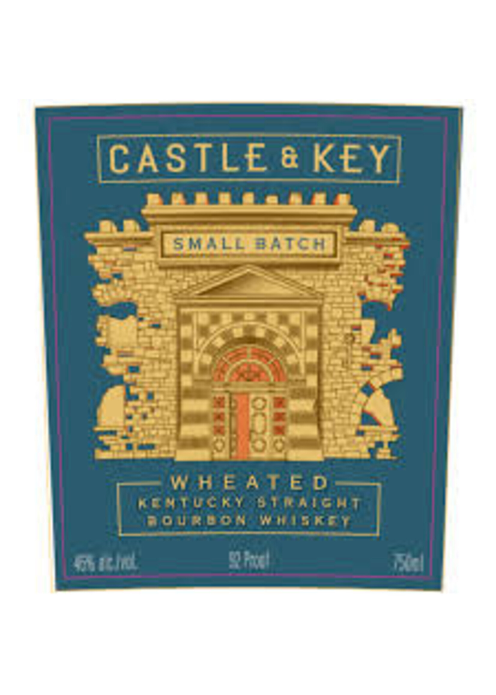 Castle & Key Small Batch Wheated Kentucky Straight Bourbon Whiskey 750ml