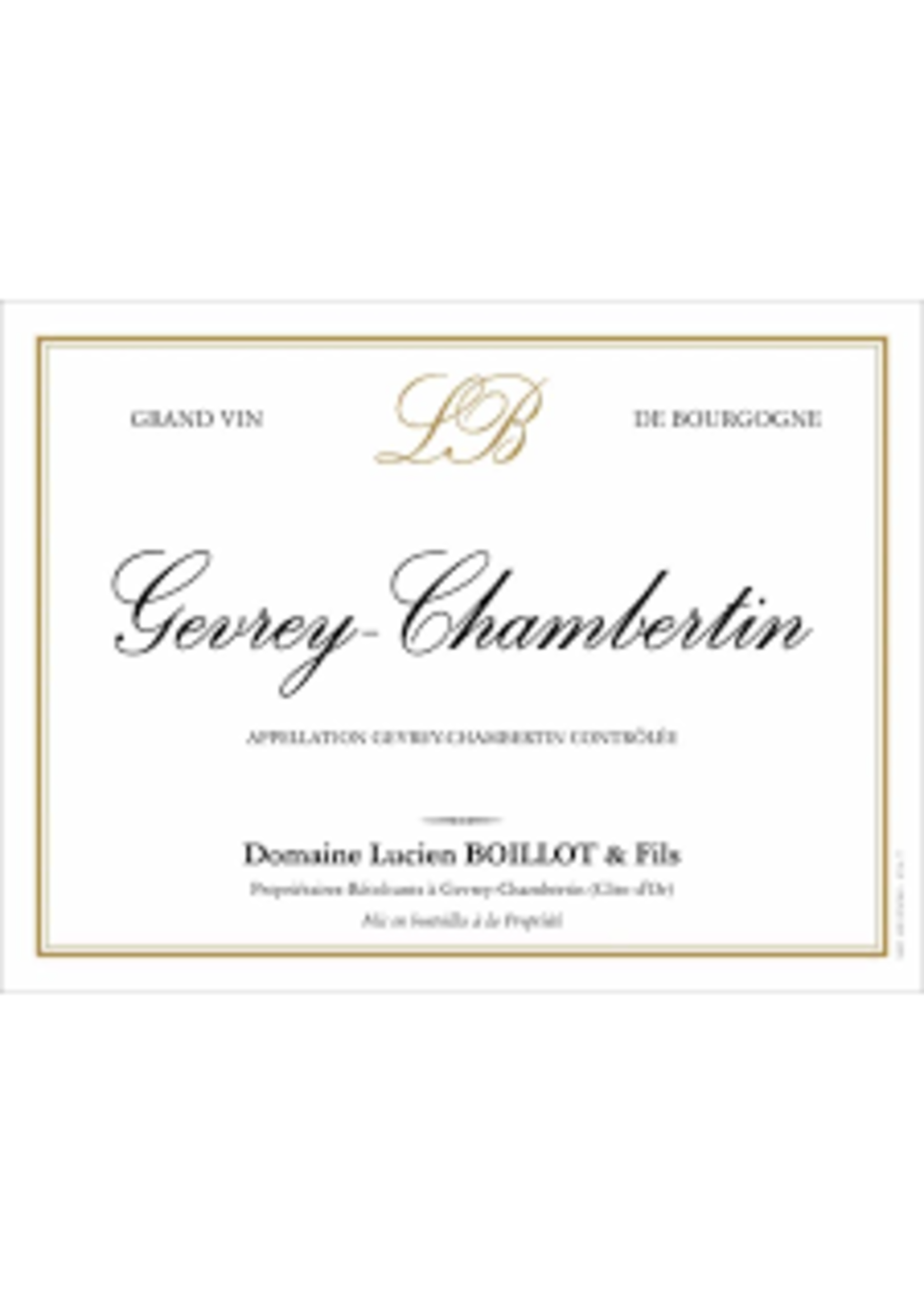 Lucien Boillot 2020 Gevrey-Chambertin 750ml