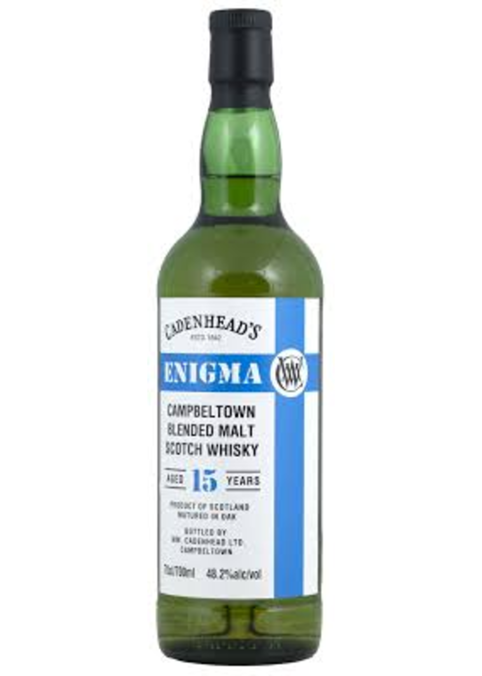 Cadenhead's Enigma 15 Year Old Blended Malt Scotch Whisky, 2008, 48.2%, 700ml