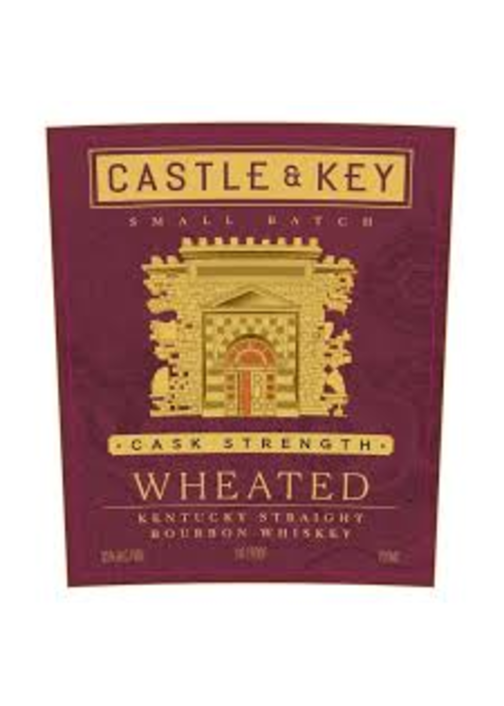 Castle & Key 7 year Cask Strength Wheated Kentucky Straight Bourbon Whiskey 750ml