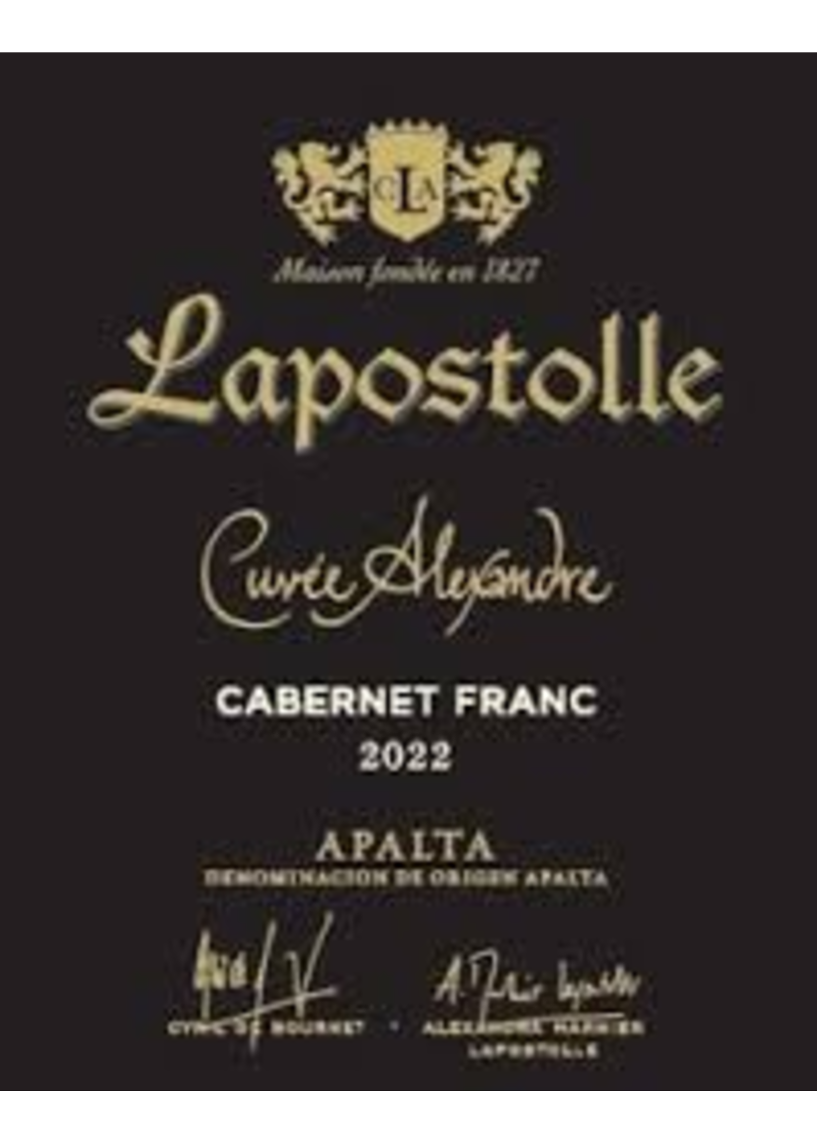 Lapostolle 2022 Cuvee Alexandre Cabernet Franc 750ml