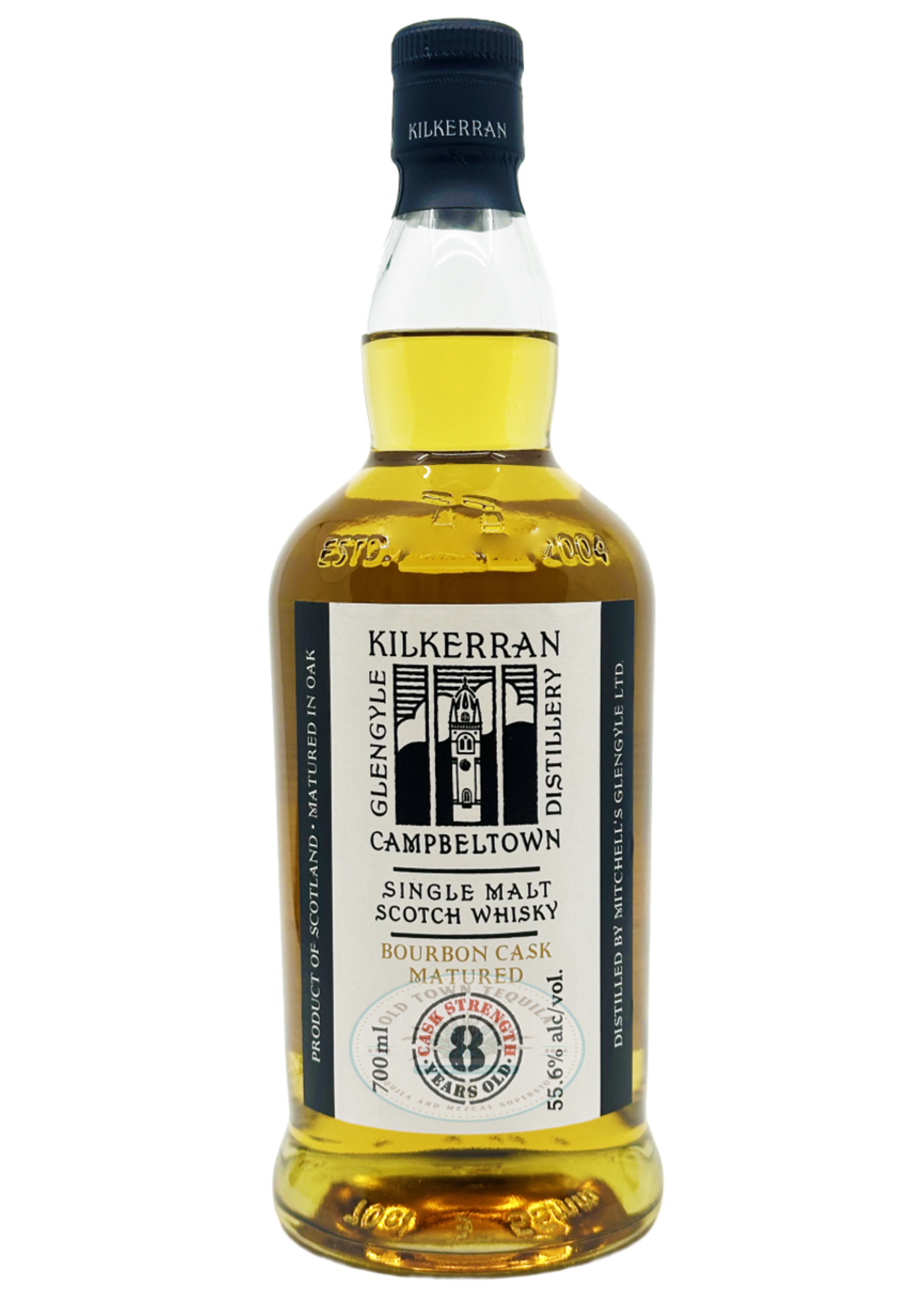 Kilkerran 8 Year Cask Strength Bourbon Finish Single Malt Scotch Whisky 700ml