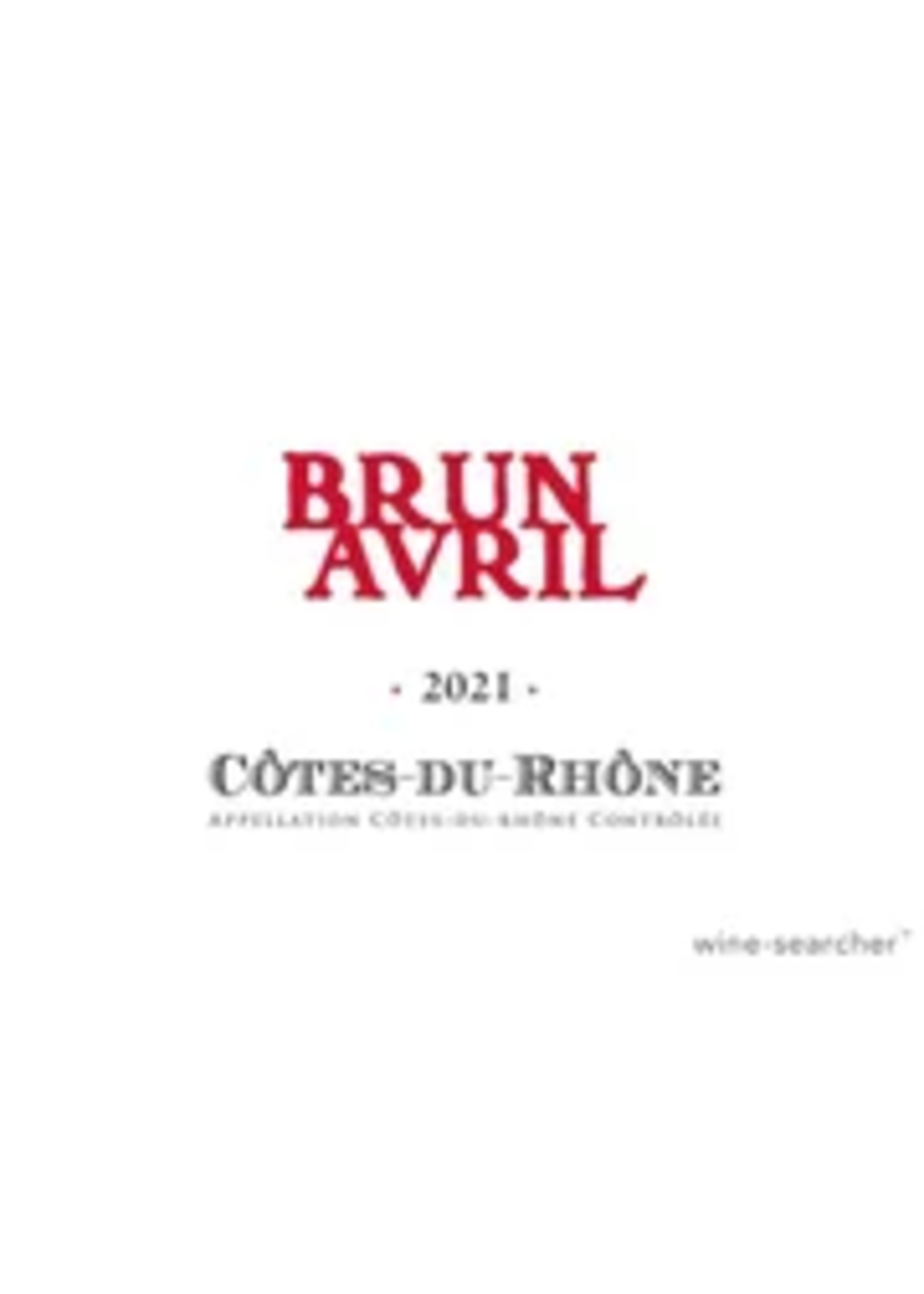 Domaine Brun Avril 2023 Cotes du Rhone 750ml