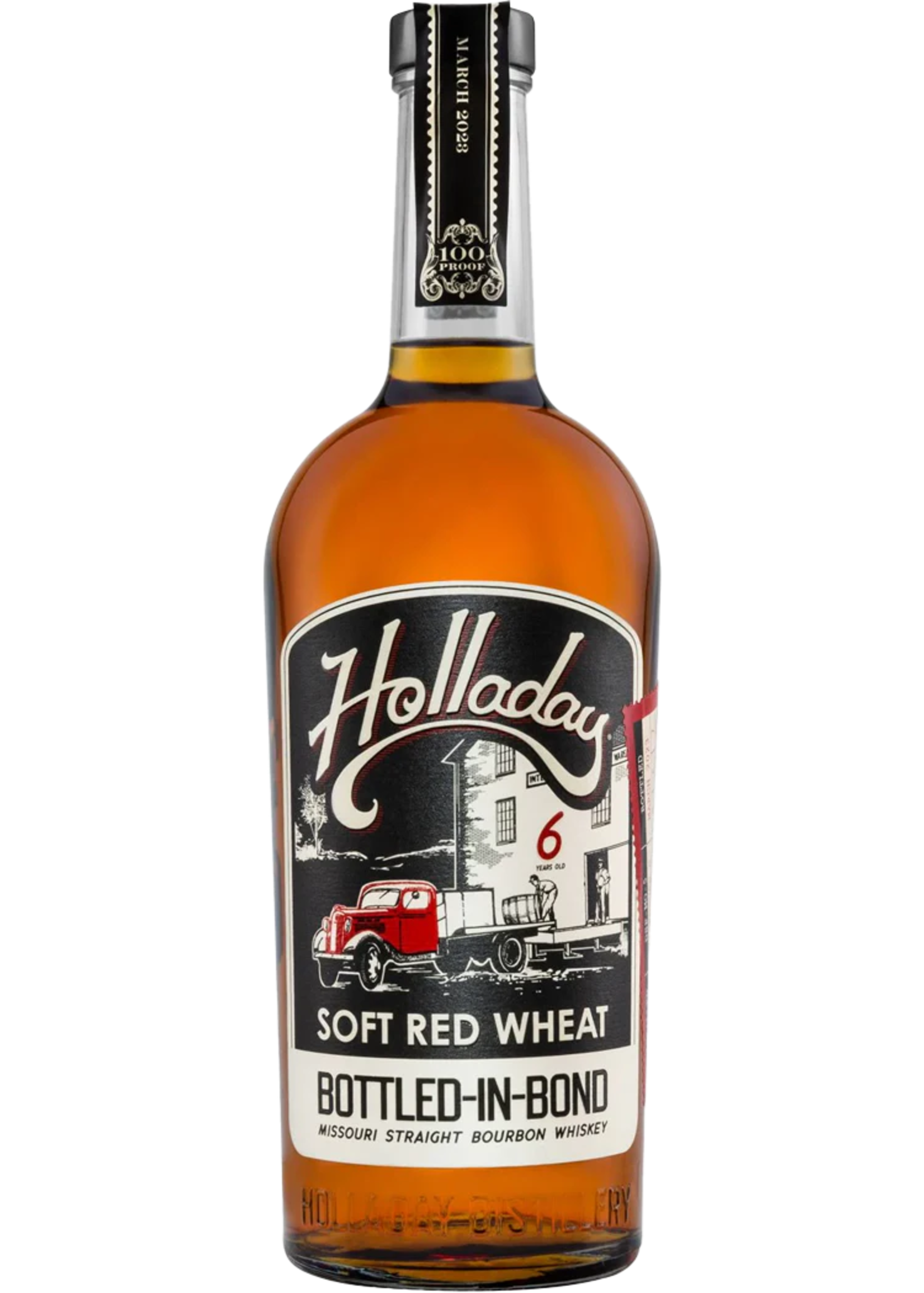Ben Holladay Soft Red Wheat Missouri Bourbon Bottled-in-Bond 750ml