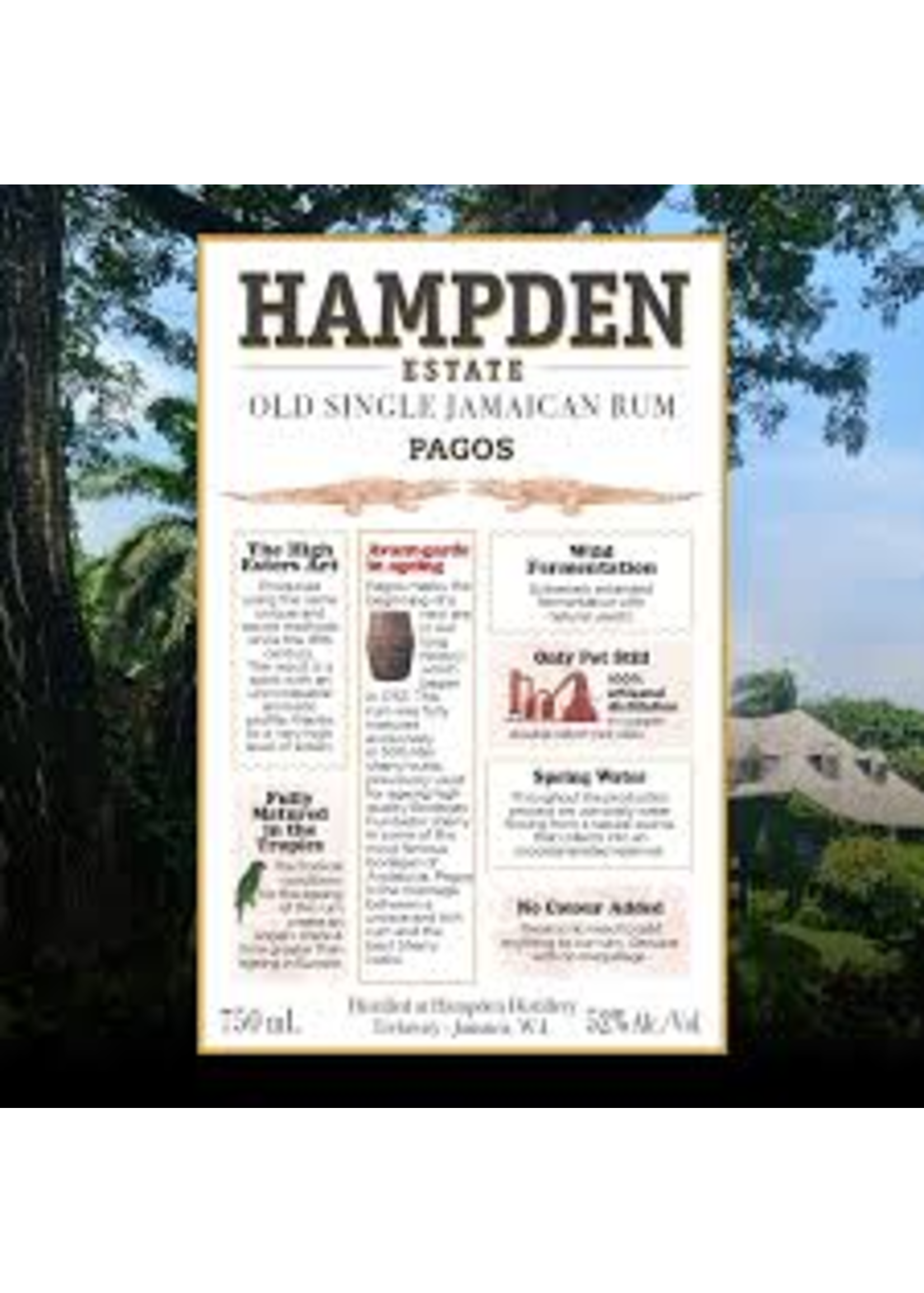 Hampden Estate Pagos Ex-Sherry Cask Old Single Jamaican Rum 750ml