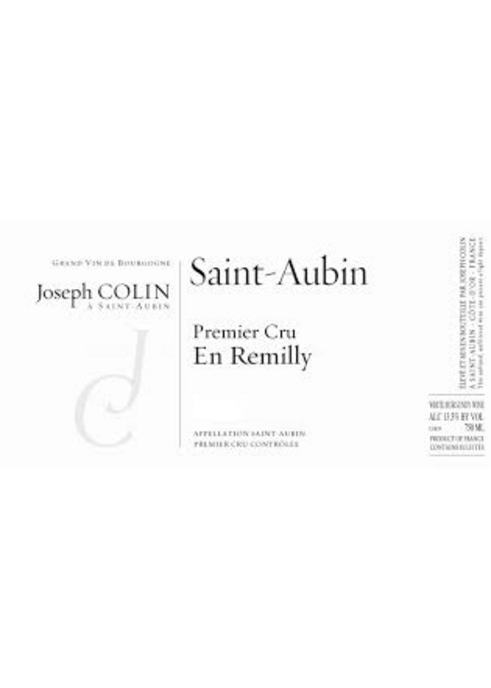 Joseph Colin 2022 Saint Aubin 1er Cru En Remilly 750ml