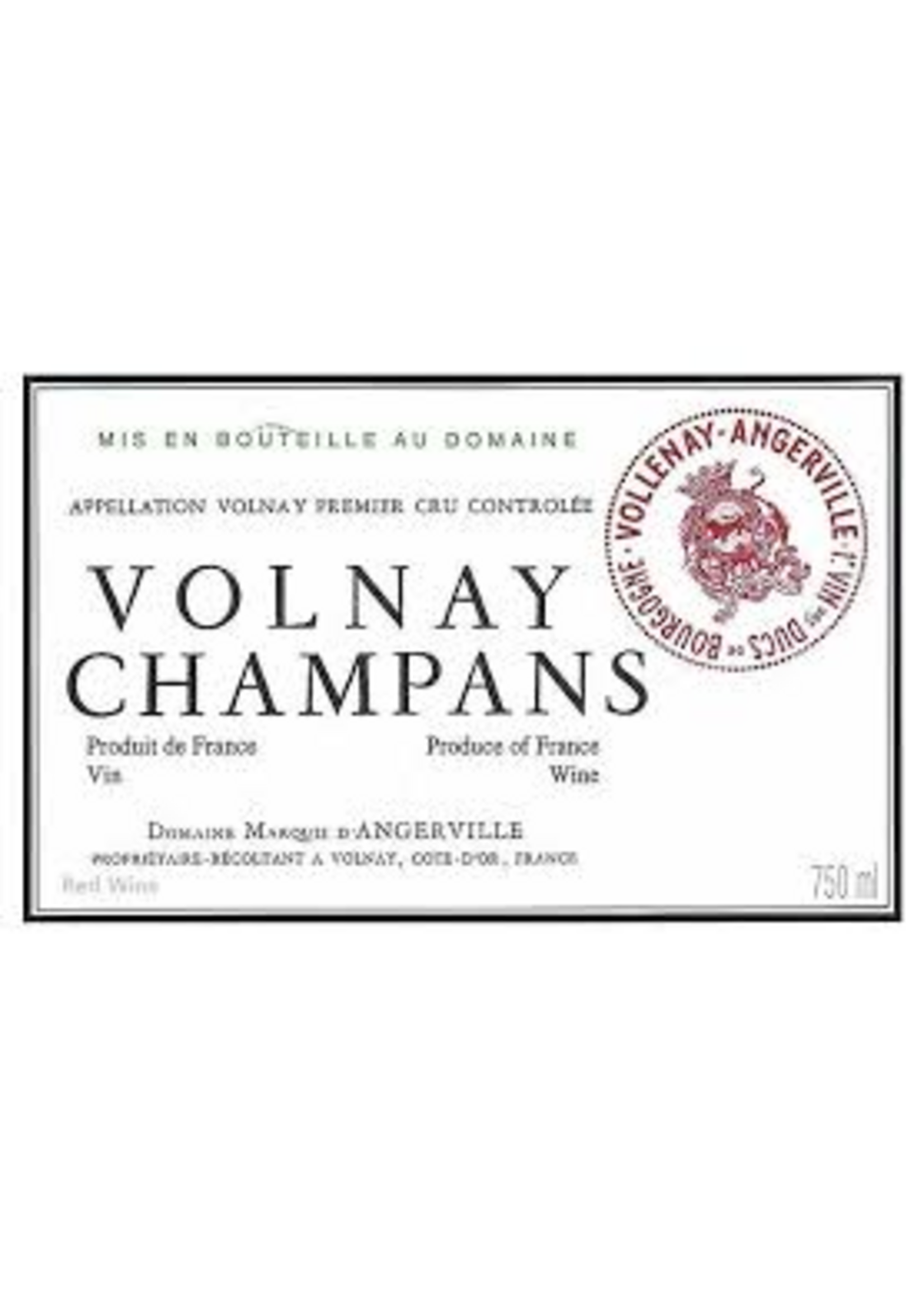 Domaine Marquis d'Angerville 2023 Volnay 1er Cru Champans 750ml