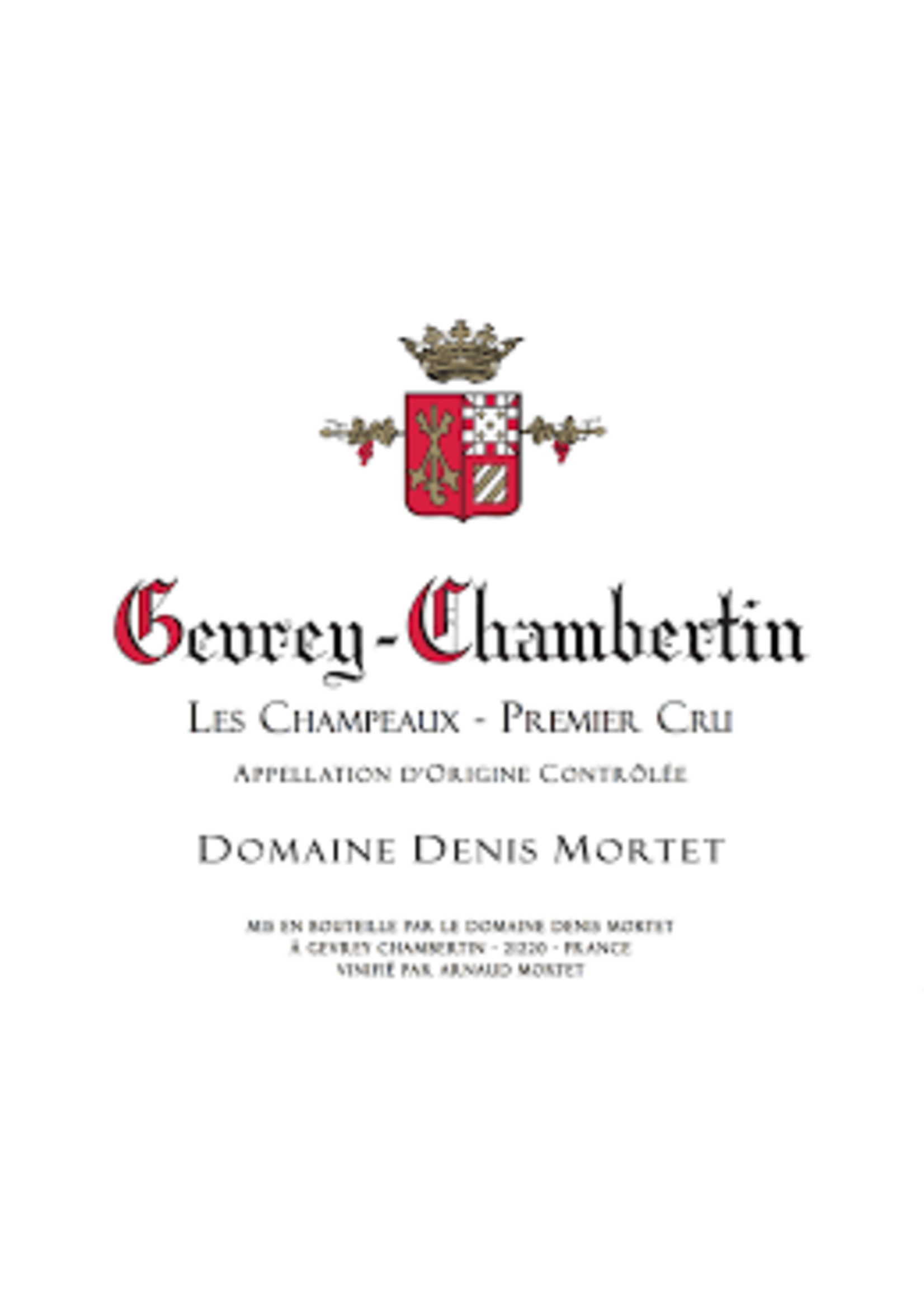 Denis Mortet 2023 Gevrey-Chambertin 1er Cru Les Champeaux 750ml