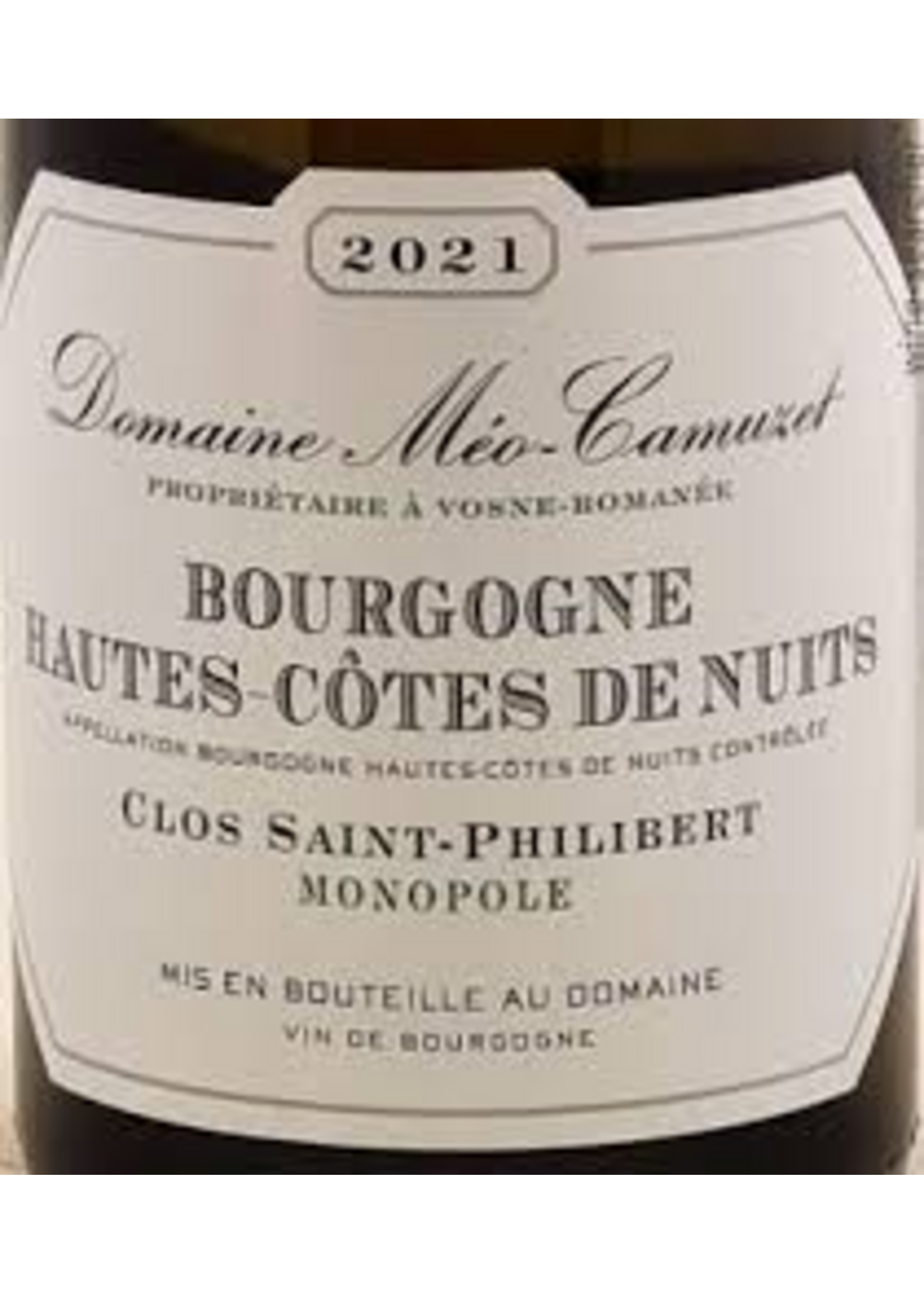 Meo-Camuzet 2023 Hauts Cotes de Nuits Blanc Clos St. Philibert 750ml