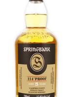 Springbank 5 yr old 114 Proof Scotch Whisky 700ml