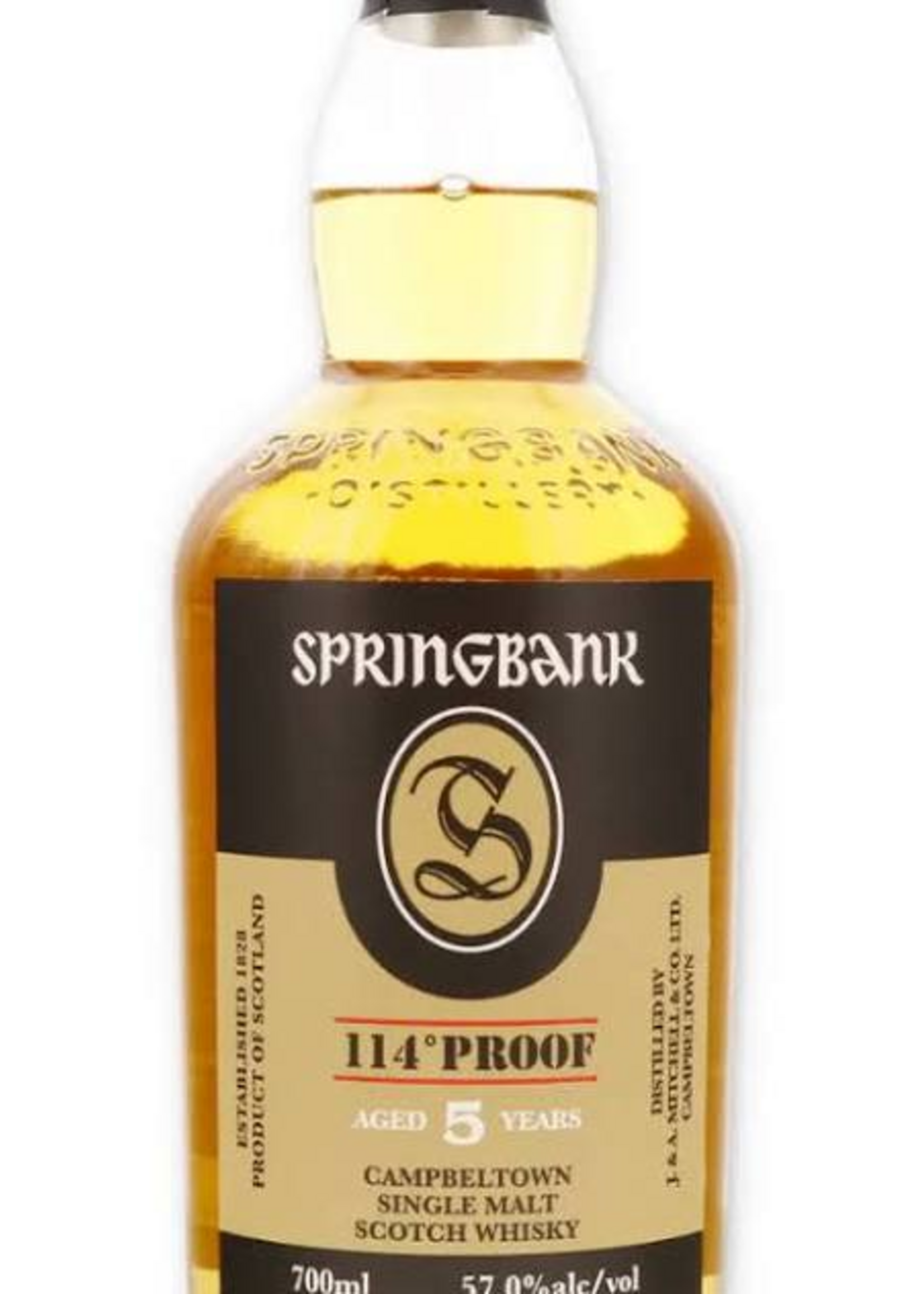 Springbank 5 yr old 114 Proof Scotch Whisky 700ml