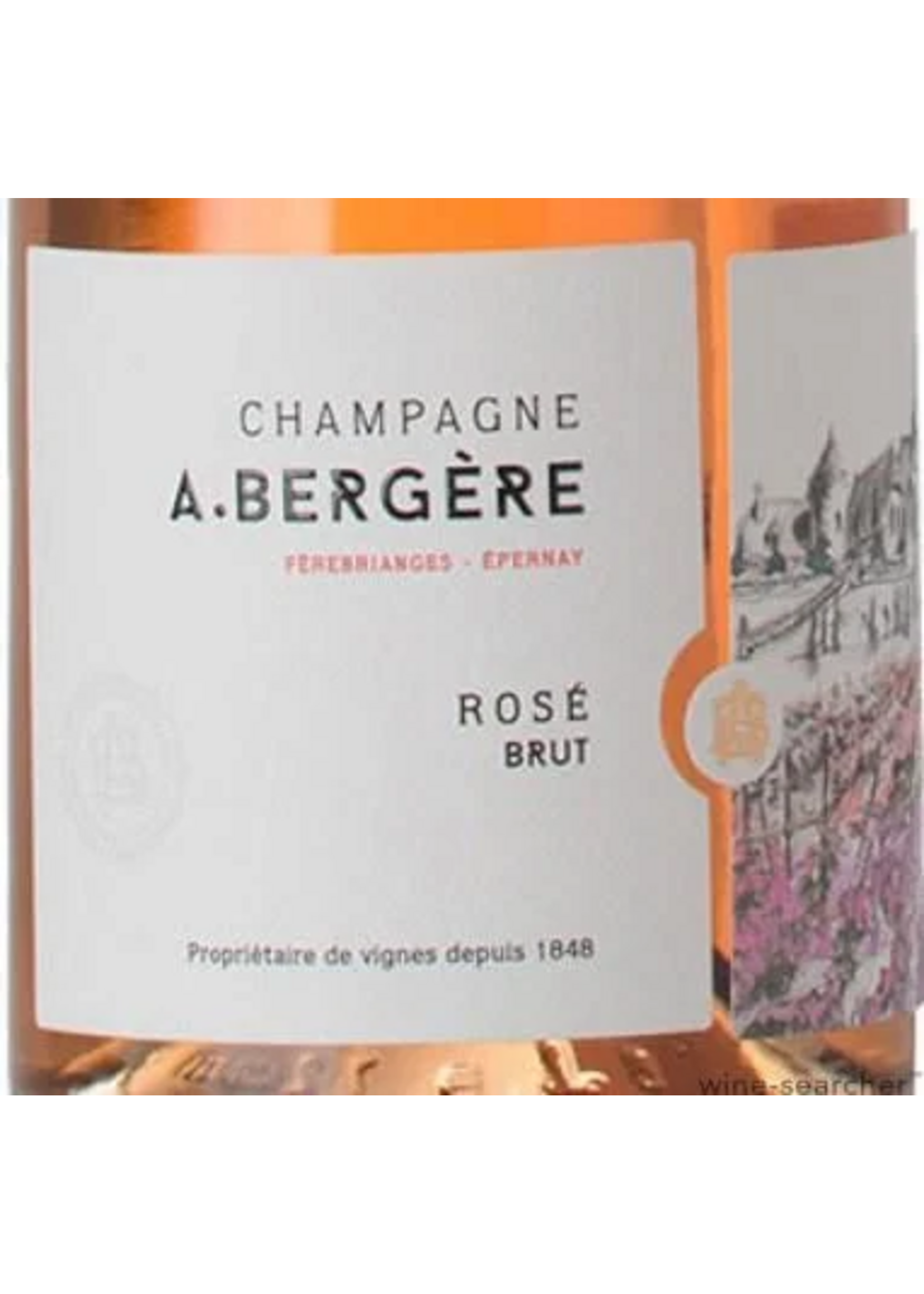 A. Bergere Champagne Brut Rose 750ml