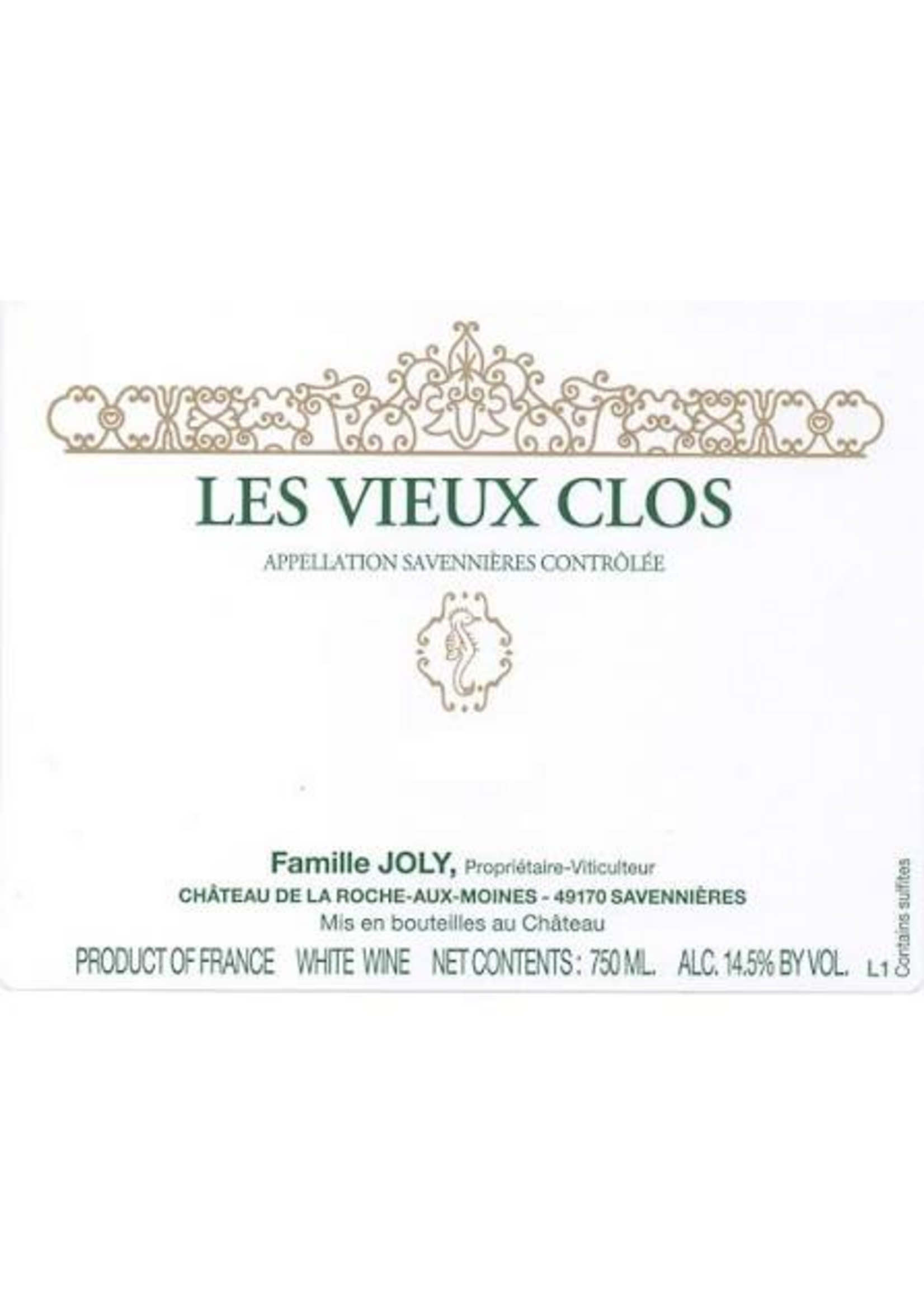 Famille Joly 2024 Savennieres Les Vieux Clos 750ml