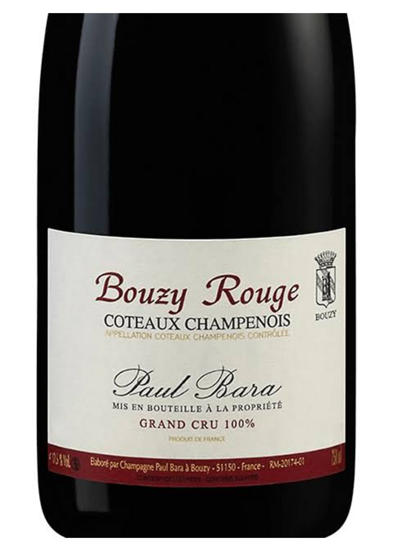 Paul Bara 2018 Coteaux Champenois Bouzy Rouge Grand Cru 750ml