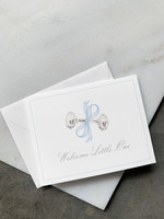 Elitaire Petite Blue Rattle Baby Card