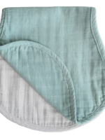 Elitaire Petite Muslin 2-Pack Burp Cloth in Green/Fog