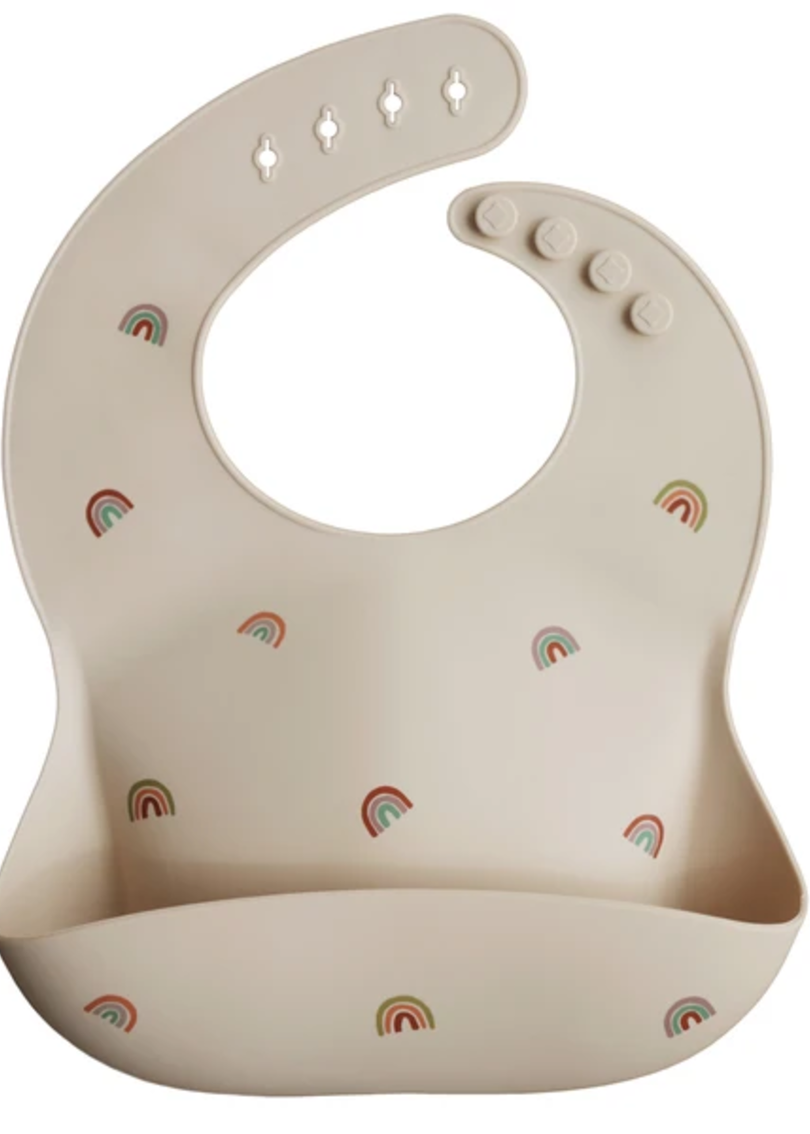 Elitaire Petite Rainbows Silicone Bib